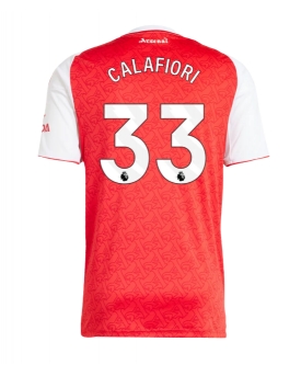 Arsenal Riccardo Calafiori #33 Maglia Gara Casa Repliche 2025-26 Maniche Corte Arsenal Riccardo Calafiori #33 Maglia Gara Casa Repliche 2025-26 Maniche Corte